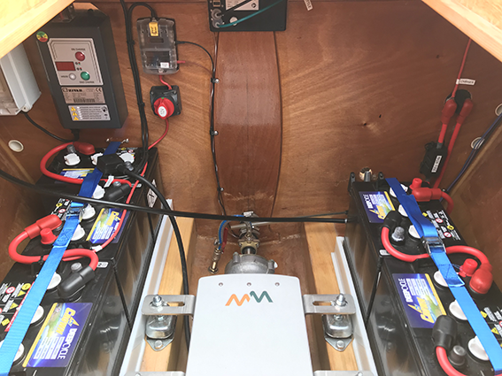 WaterWorld 4kW Motor with Lead Acid Batteries